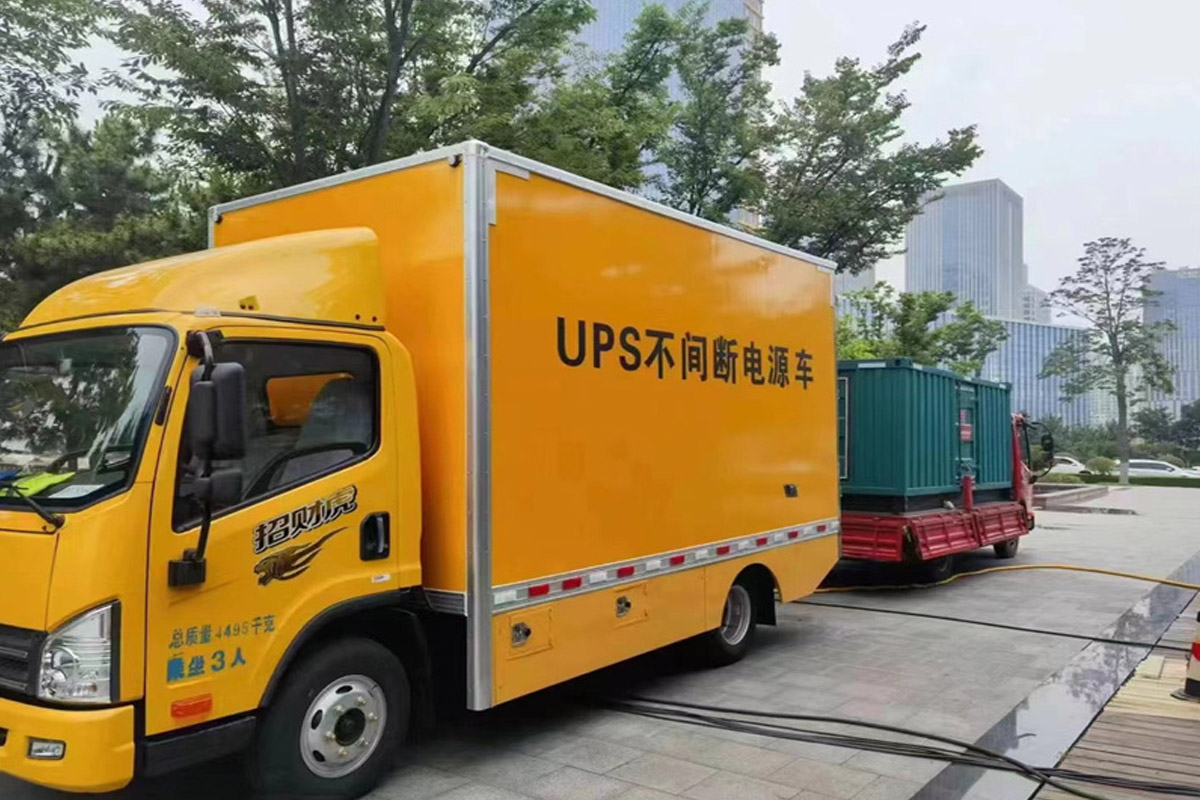 醴陵发电机租赁施工现场