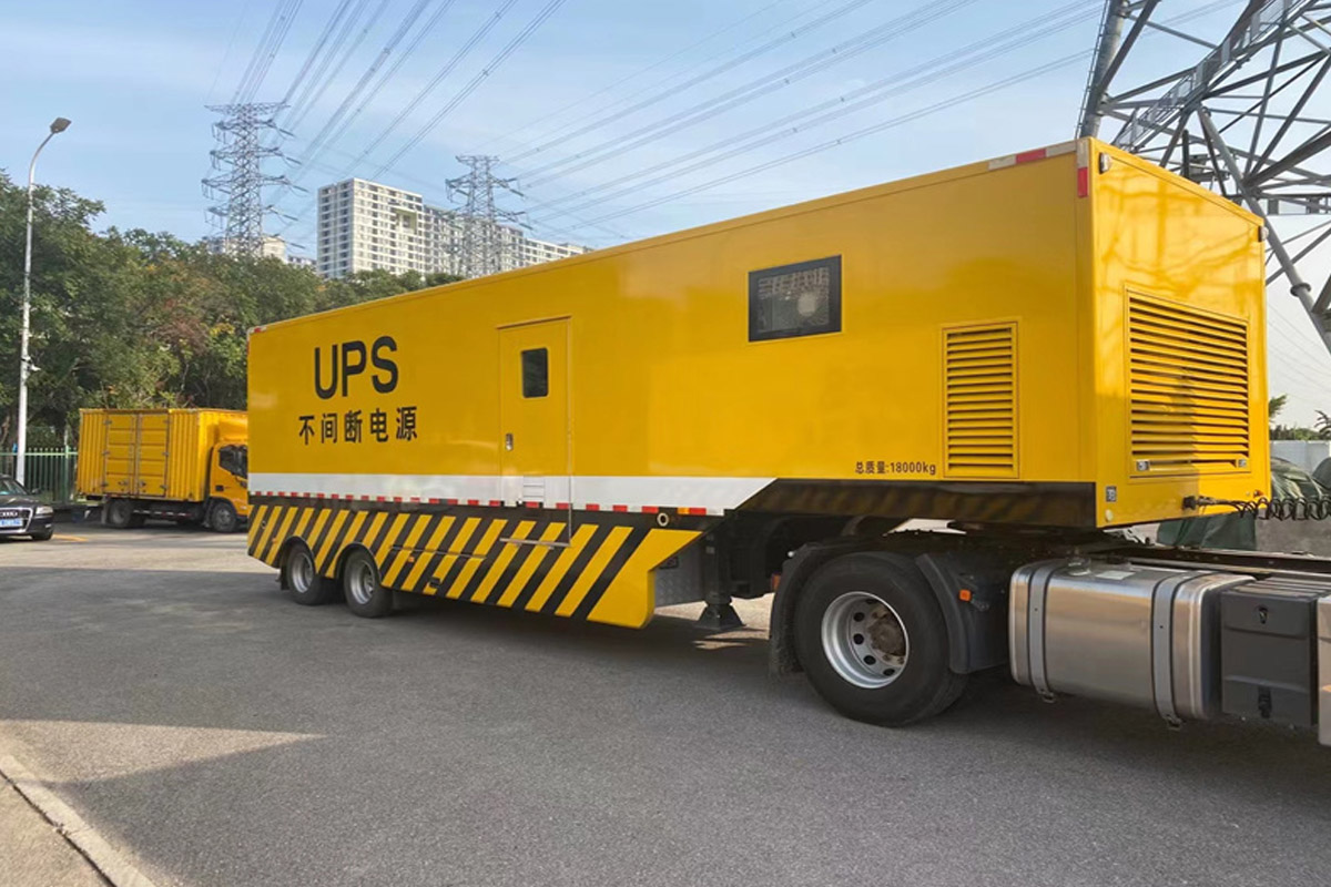 醴陵发电机租赁施工现场