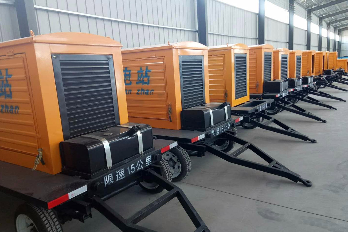 醴陵发电机租赁施工现场